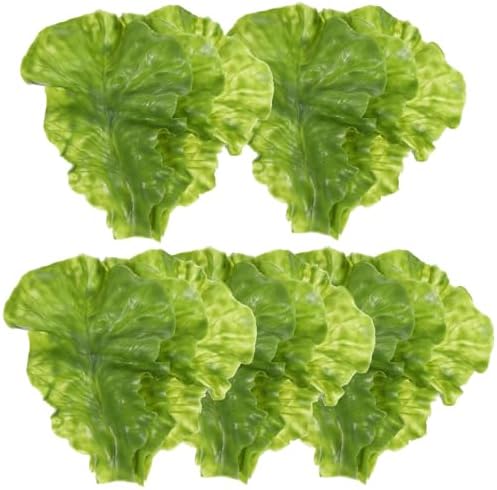 Veemoon Fake Lettuce 15pcs Artificial Vegetable Decor