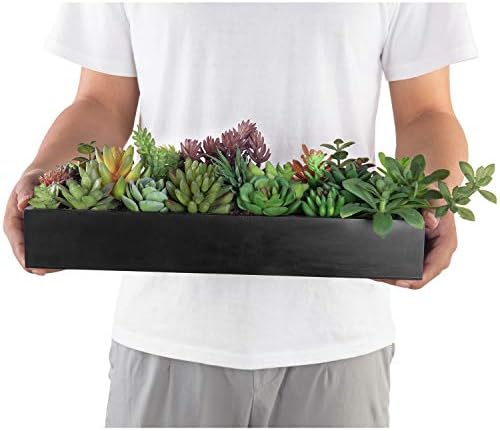 MyGift Artificial Succulent Centerpiece 1575 Inch