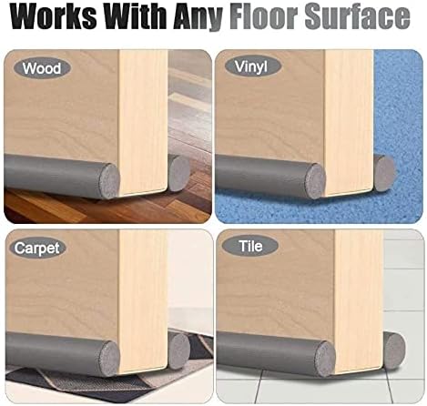 Orange Door Draft Stopper for Home Comfort