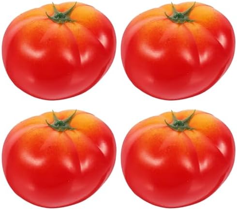 DECHOUS 4Pcs Artificial Tomatoes for Home Kitchen Decor