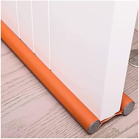 Orange Door Draft Stopper for Home Comfort