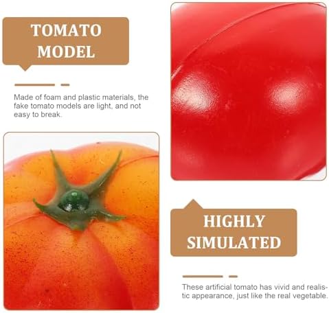 DECHOUS 4Pcs Artificial Tomatoes for Home Kitchen Decor