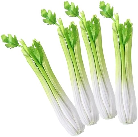 Zeyune 4 Pcs Artificial Celery Stick for Decoration
