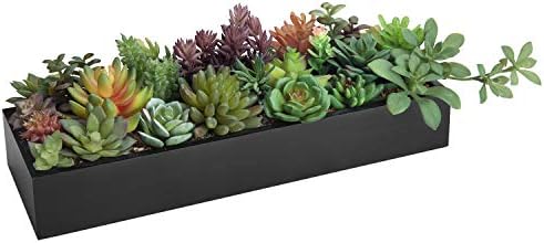 MyGift Artificial Succulent Centerpiece 1575 Inch