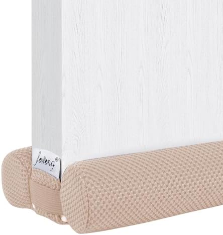 Fowong Door Draft Stopper Adjustable 30-36 Beige