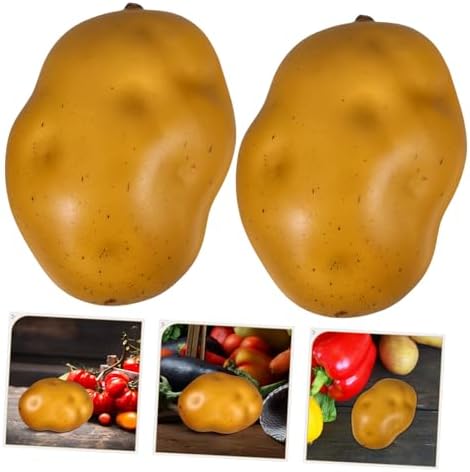 5Pcs Realistic Foam Potatoes for Home Kitchen and Photography