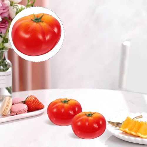 DECHOUS 4Pcs Artificial Tomatoes for Home Kitchen Decor