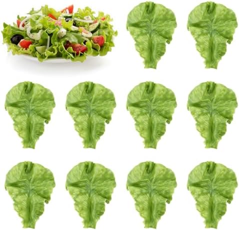10PCS Realistic Artificial Lettuce Leaves for Decor