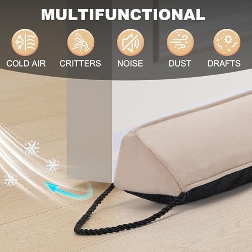 UUYUUY Door Draft Stopper Triangular Weighted Gap Filler
