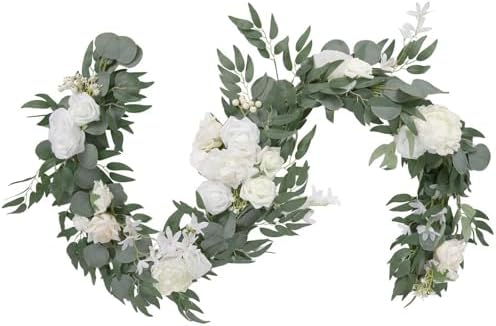 Flower Garland Wedding Backdrop Decor 6 Ft Eucalyptus Rose