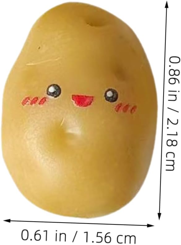 PRETYZOOM 36pcs Mini Artificial Potatoes for Decor and Photography