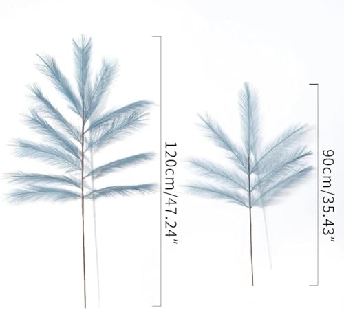 Artificial Pampas Grass Bouquet 2Pcs for Home Wedding Decor