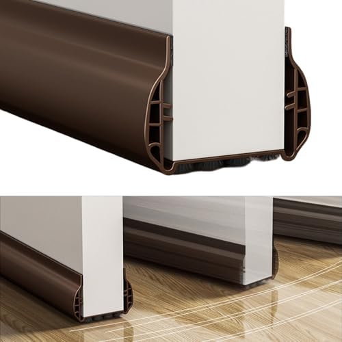 Shurhome Door Draft Stopper Adjustable Interior Bottom Sweep