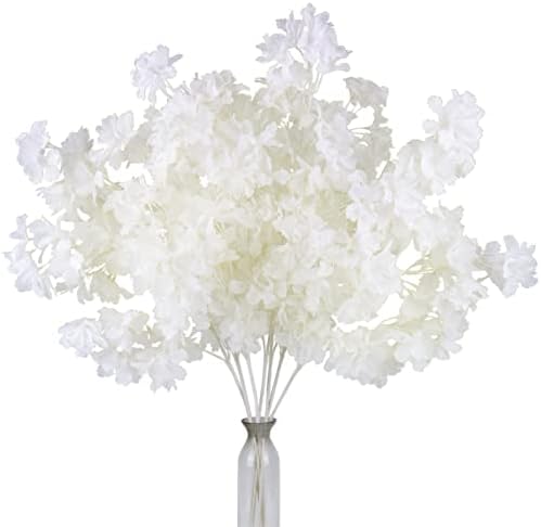 Pusuny Artificial Cherry Blossom Branches 35 Inch 5PCS Decor