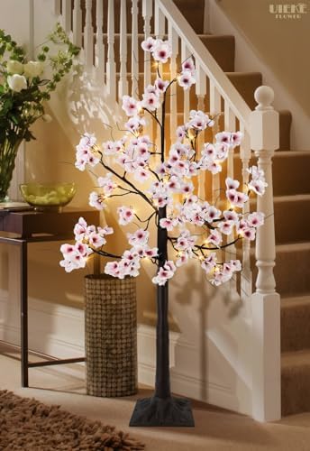 Uieke 4FT Cherry Blossom Tree with 48 Lights