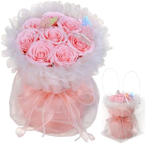 Artificial Soap Flowers Bouquet Preserved Roses for Romantic Gifts