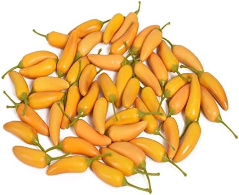 Lifelike Yellow Fake Pepper for Kitchen and Party Decor