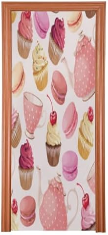 Susiyo Teaparty Pink Cake Halloween Door Cover
