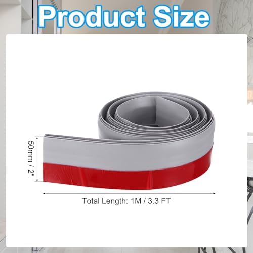 PATIKIL Door Draft Stopper 33FT Silicone Under Door Strip Weather Seal