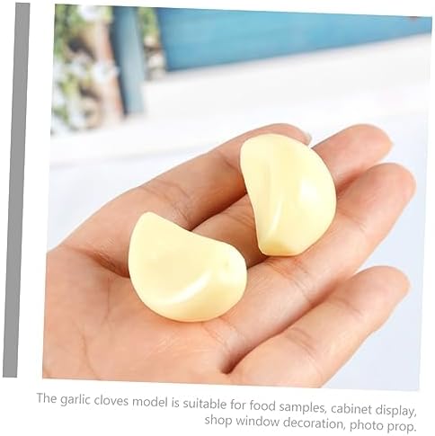 BESPORTBLE 10pcs Garlic Models Artificial Vegetables Keychain Decor Props