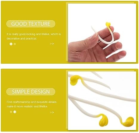Ciieeo Realistic Bean Sprout Photo Props 50pcs
