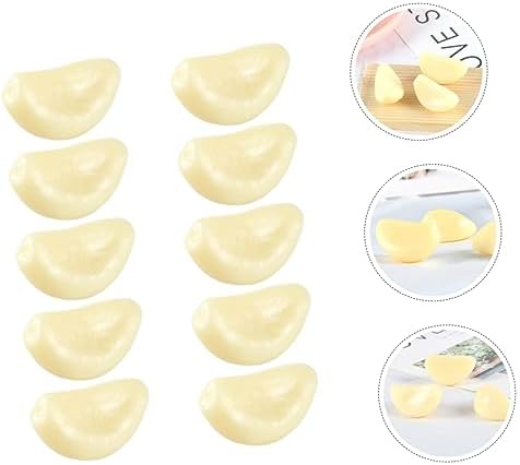 BESPORTBLE 10pcs Garlic Models Artificial Vegetables Keychain Decor Props