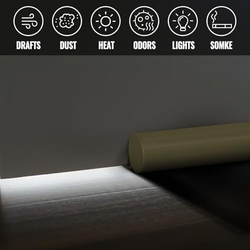 OSAMEDA Door Draft Stopper 36 Inch Beige
