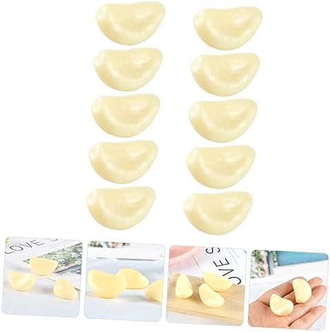 BESPORTBLE 10pcs Garlic Models Artificial Vegetables Keychain Decor Props