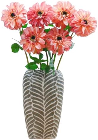 6 Pack Artificial Chrysanthemums 248 Inch Long Stem Deep Pink
