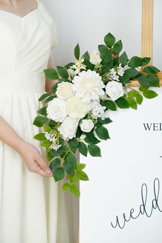 Piklado Wedding Welcome Sign Flower Garland Set
