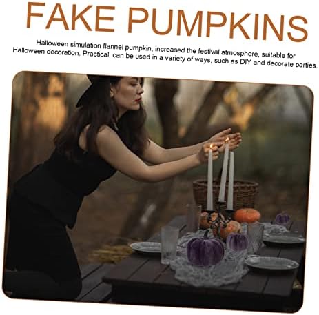 5pcs Flannel Foam Halloween Pumpkins Decor
