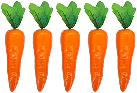 Lorigun 5 Pcs Artificial Carrots Home Kitchen Decor