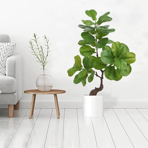 Artificial Fiddle Leaf Fig Tree 49 Fake Potted Plant for Home Office