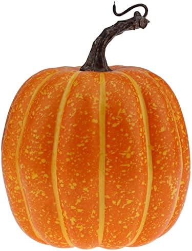 Gresorth 15cm Fake Yellow Pumpkin Halloween Decoration