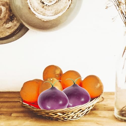 8pcs Artificial Onion Model Lifelike Fake Vegetable Props for Display and Photography