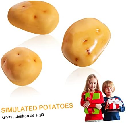 Vaguelly 20Pcs Mini Simulation Potatoes Artificial Vegetables Decoration Set