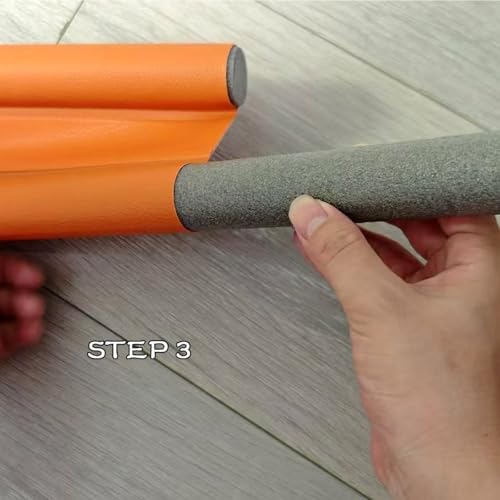 Loyajun Door Draft Stopper Gap Filler 30-38 Inch Orange