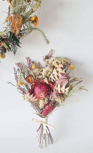 Dried Native Flowers Wedding Bouquet Garland