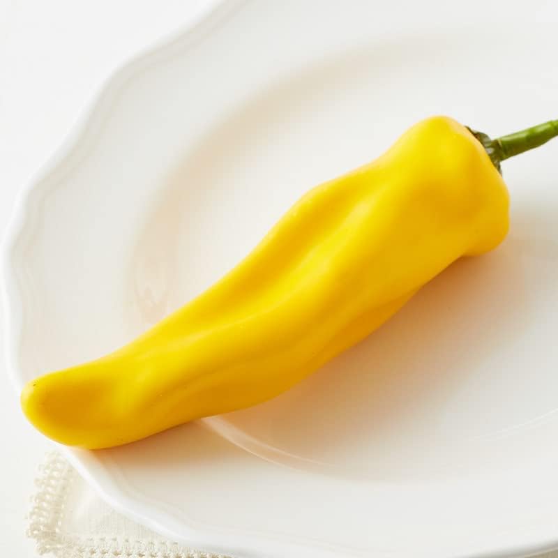 Factory Direct Craft Artificial Yellow Banana Peppers Set of 6