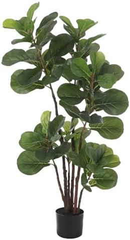 GAOMON Artificial Fiddle Leaf Fig Tree 4 Ft with 72 Leaves