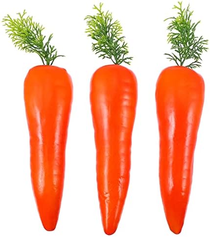 Jojofuny 3pcs Lifelike Artificial Easter Carrots