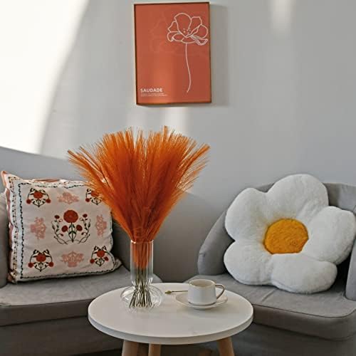 Mandys Orange Silk Pampas Grass Bouquet 20 Stems