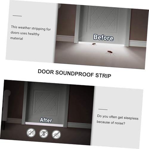 Door Draft Stopper with 3-Layer Soundproofing Seal