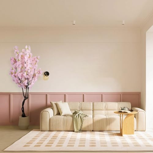 68ft Tall Pink Artificial Cherry Blossom Tree with Sturdy Pot