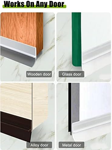 BEINME Waterproof Door Draft Excluder for Large Gaps