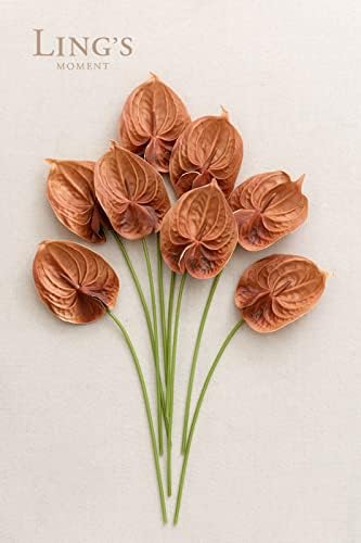 Lings Moment Artificial Anthurium Flowers 8pcs