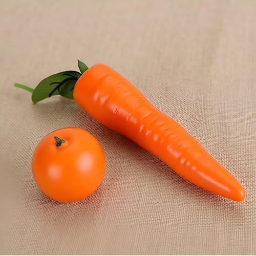 YuanHolumid Orange Artificial Carrot Decor
