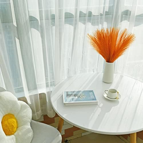 Mandys Orange Silk Pampas Grass Bouquet 20 Stems