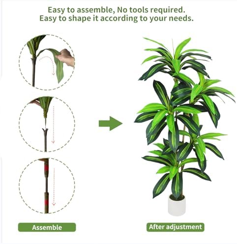 Gaoqisi Artificial Dracaena Tree 5FT Decor
