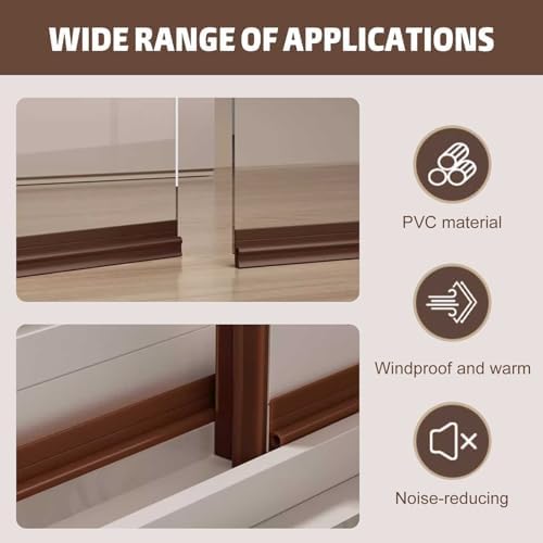 Under Door Draft Stopper with Adhesive 39 Inch Length 15 Inch Width